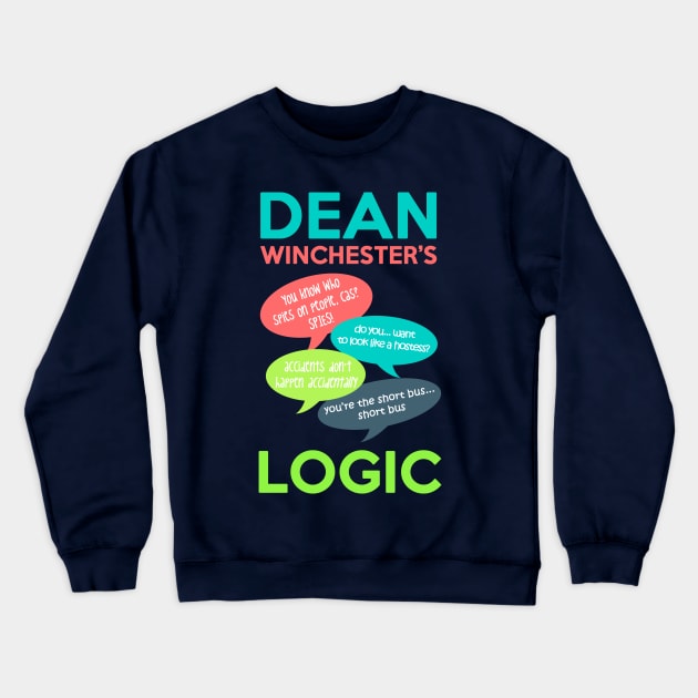 DEAN WINCHESTER'S LOGIC Crewneck Sweatshirt by saltnburn